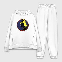 Женский костюм оверсайз Ночь Бэтмена, цвет: белый