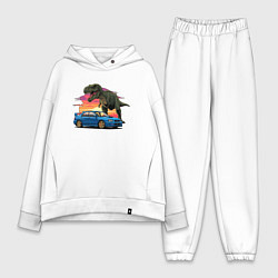 Женский костюм оверсайз Субару и динозавр