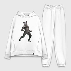 Женский костюм оверсайз Ночной оборотень, цвет: белый