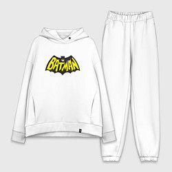 Женский костюм оверсайз Batman old classic, цвет: белый