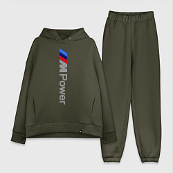 Женский костюм оверсайз BMW M Power, цвет: хаки