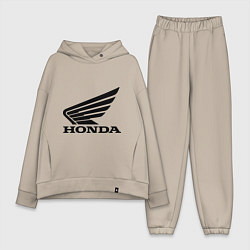 Женский костюм оверсайз Honda Motor, цвет: миндальный