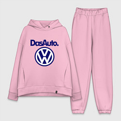 Женский костюм оверсайз Volkswagen Das Auto цвета светло-розовый — фото 1