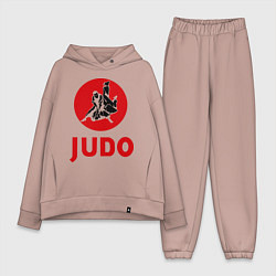 Женский костюм оверсайз Judo, цвет: пыльно-розовый