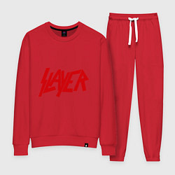 Костюм хлопковый женский Slayer, цвет: красный