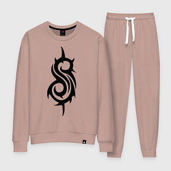 Костюм хлопковый женский Slipknot, цвет: пыльно-розовый