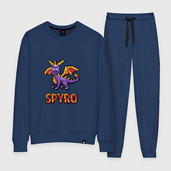 Костюм хлопковый женский Spyro: 8 bit, цвет: тёмно-синий
