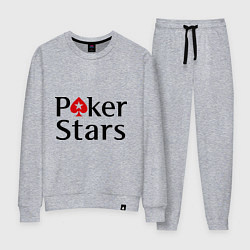 Костюм хлопковый женский Poker Stars, цвет: меланж