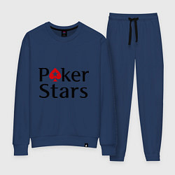 Костюм хлопковый женский Poker Stars, цвет: тёмно-синий
