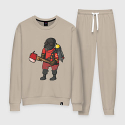 Костюм хлопковый женский Pyro comics - TF2, цвет: миндальный