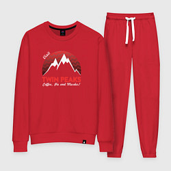 Костюм хлопковый женский Twin Peaks: Pie & Murder, цвет: красный