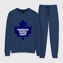 Костюм хлопковый женский Toronto Maple Leafs, цвет: тёмно-синий