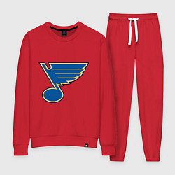 Костюм хлопковый женский St Louis Blues, цвет: красный