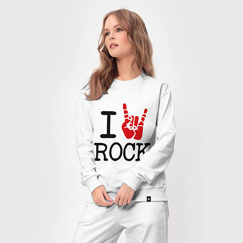 Женский костюм I love rock / Белый – фото 3