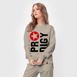 Костюм хлопковый женский Prodigy Star, цвет: миндальный — фото 2