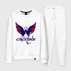 Костюм хлопковый женский Washington Capitals: Ovechkin, цвет: белый
