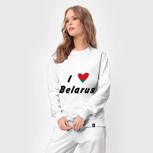 Женский костюм I love Belarus / Белый – фото 3
