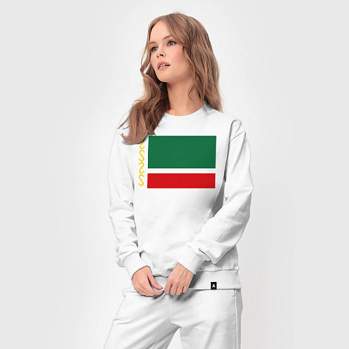 Женский костюм Чечня: флаг / Белый – фото 3