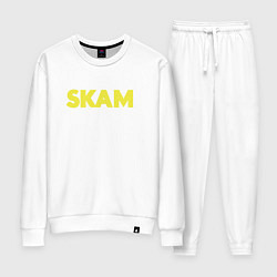 Костюм хлопковый женский Skam, цвет: белый