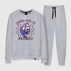 Костюм хлопковый женский WWE Never Give Up, цвет: меланж
