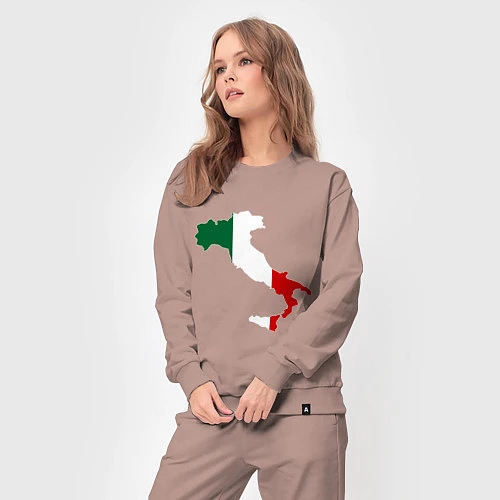 Женский костюм Италия (Italy) / Пыльно-розовый – фото 3
