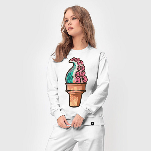 Женский костюм Мороженое-осьминог / Белый – фото 3