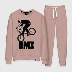 Костюм хлопковый женский BMX 3, цвет: пыльно-розовый