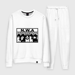 Костюм хлопковый женский NWA, цвет: белый