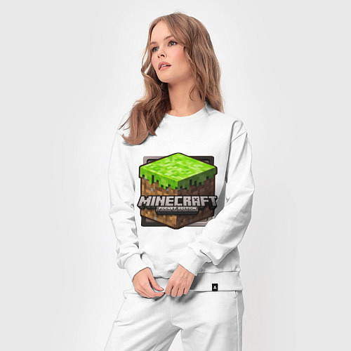 Женский костюм Minecraft: Pocket Edition / Белый – фото 3