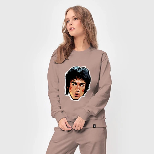 Женский костюм Bruce Lee Art / Пыльно-розовый – фото 3