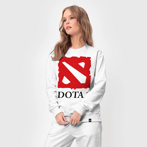 Женский костюм Dota 2: Logo / Белый – фото 3