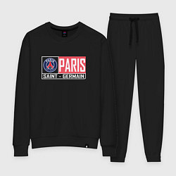 Костюм хлопковый женский Paris Saint-Germain - New collections, цвет: черный