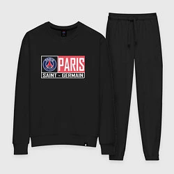 Костюм хлопковый женский Paris Saint-Germain - New collections, цвет: черный