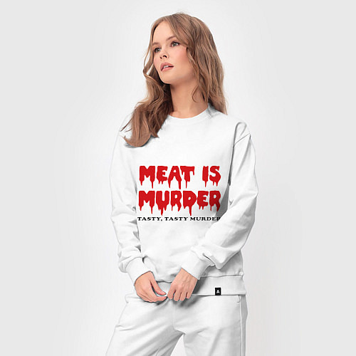 Женский костюм Мясо это вкусное убийство / Белый – фото 3