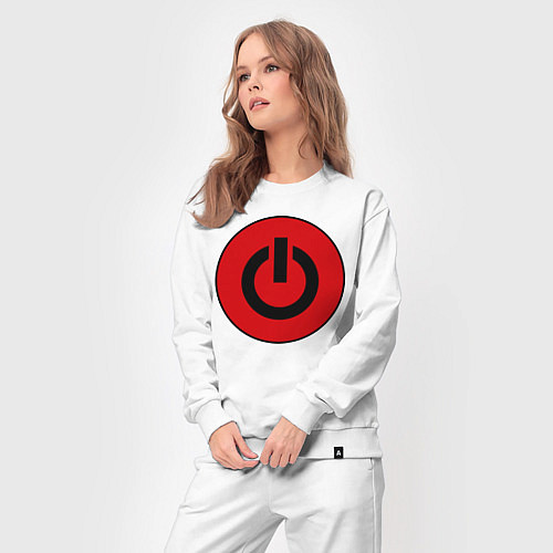 Женский костюм Power button / Белый – фото 3