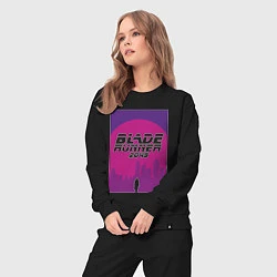 Костюм хлопковый женский Blade Runner 2049: Purple, цвет: черный — фото 2