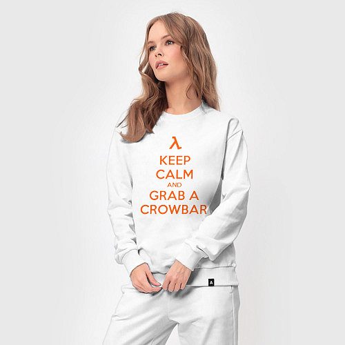 Женский костюм Keep Calm & Grab a Crowbar / Белый – фото 3