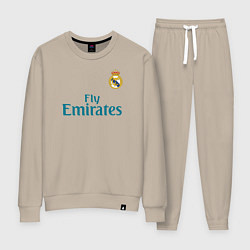 Костюм хлопковый женский Real Madrid: Ronaldo 07, цвет: миндальный