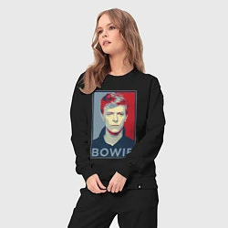 Костюм хлопковый женский Bowie Poster, цвет: черный — фото 2
