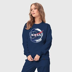 Костюм хлопковый женский NASA, цвет: тёмно-синий — фото 2