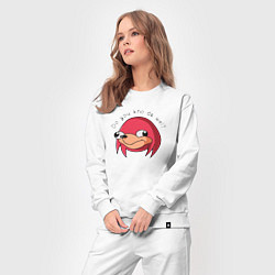 Костюм хлопковый женский Do You Kno da wei?, цвет: белый — фото 2