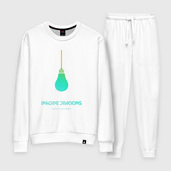 Костюм хлопковый женский Imagine Dragons: Night Visions, цвет: белый