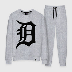 Костюм хлопковый женский Detroit Tigers, цвет: меланж