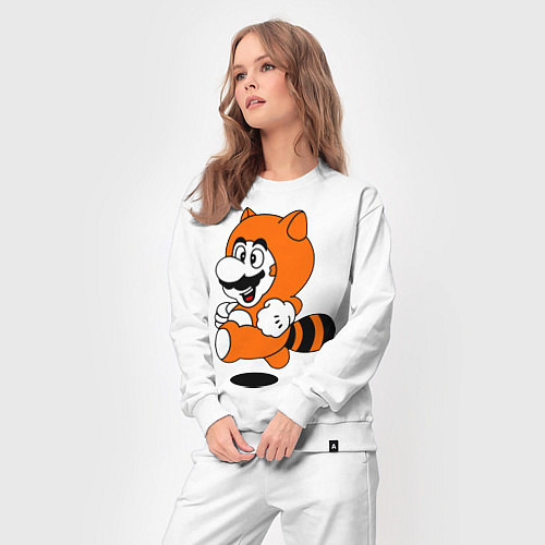 Женский костюм Mario In Tanooki Suit / Белый – фото 3