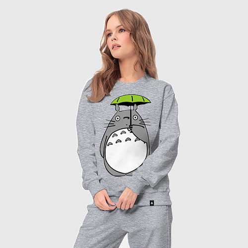 Женский костюм Totoro с зонтом / Меланж – фото 3