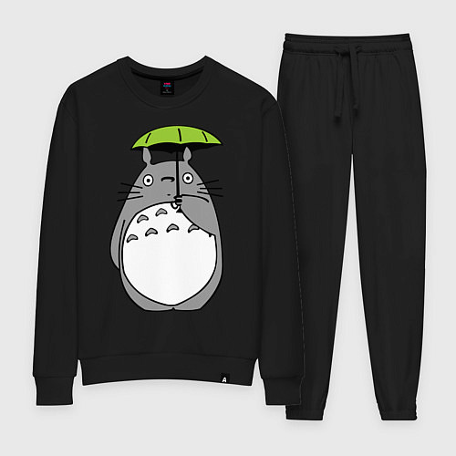 Женский костюм Totoro с зонтом / Черный – фото 1