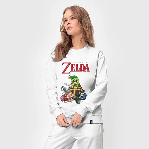 Женский костюм Zelda: Tri force heroes / Белый – фото 3