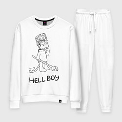 Костюм хлопковый женский Bart: Hell Boy, цвет: белый