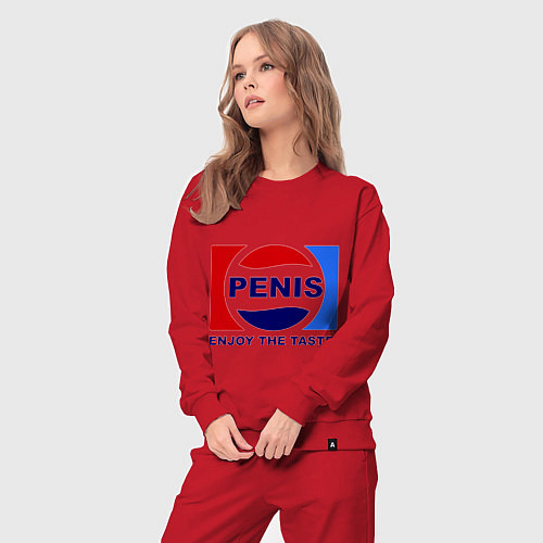 Женский костюм Penis. Enjoy the taste / Красный – фото 3