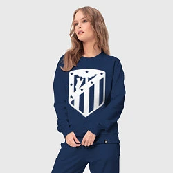 Костюм хлопковый женский FC Atletico Madrid, цвет: тёмно-синий — фото 2